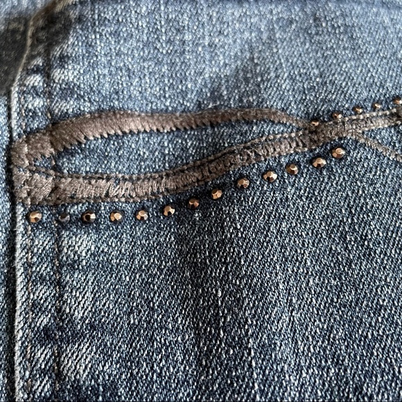 Women’s Gloria Vanderbilt ‘Alana’ Straight Leg Jeans - Dark Blue Jean - Plus - Picture 7 of 14